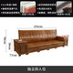Xiaomuwo (XIAOMUWO) sofa camphor wood solid wood sofa corner with storage function Chinese style carved imitation classical sofa living room independent four seats (including cushions)