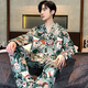 Un Yuxiao Pajamas Spring y Autumn Springs Long Sanges Algody Algodón Pura Estilo delgado para adolescentes Autumn Men's Ropa para hombres 100% Algodón para algodón para la ropa exterior 9230 CONAN XXL (180 cm de peso recomendado 150-185)