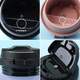 FX Meet the Yuanqi Thermal Cup Lid Accessories LHC Coffee Cup Bounce Lid Adapt Black Original White 400ml3271 Lid