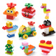 Feelo kompatibel mit LEGO großen Partikeln Kinderbaugruppe Bausteine ​​und vielseitiges Spielzeug für Jungen und Mädchen Geburtstagsgeschenke 130 Barrel