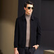 Antonio 9.6% mulberry silk + 90.4% sheep wool men's cardigan jacket woolen jacket spring and autumn men's clothing