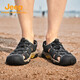 
Jeep sandals men's outdoor breathable beach shoes men's bag-toe wading hole shoes non-slip hiking casual shoes 514 dark gray 42