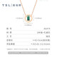 Xie Ruilin (TSL) 18K gold necklace women's rotating halo malachite color gold clavicle chain AG474 K gold necklace (length about 45cm)