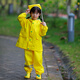 Zailu children's raincoat overalls rain pants one-piece Anji play clothes two-purpose waterproof full body boys and girls kindergarten suit 901 yellow overalls M