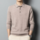 Yiliten Cardigan Herren 2024 Frühling und Herbst New Pure Woll Pullover Fashion Revers für Männer YTMFQ9855 Delan L.
