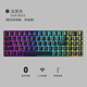 AJAZZ AK692 three-mode wireless mechanical keyboard 69-key Bluetooth customized keyboard base with numeric keys hot-swap mechanical keyboard kit base Black (RGB) three-mode hot-swap-keyboard blue shaft
