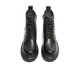 Senda Martin Boots Women's New Year Winter Shopping Mall same motorcycle style casual short leather boots XED01DD4 Black 36