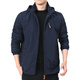 Hengyuanxiang Outdoor Herrenjacke Herbst und Winter 2025 Neue Herbstkleidung für Männer mittleren Alters und Fleece-Jacke Herren Frühling und Herbst Dicke militärische Grün 9898 plus Fleece Style XL