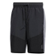 阿迪达斯（adidas） 短裤男裤季款运动裤侧边三条纹梭织运动网球休闲五分裤子 IP3883 黑灰 S