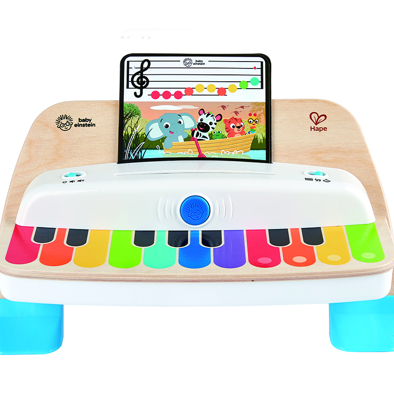 HAPE Kindermusikspielzeug, Intelligent Touch Electronic Piano Music Early Education Toys, Männer und Frauen, Intelligent Touch Electronic Piano-Advanced Version 800895