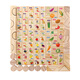 Sangetian (Sangty) Kinderbausteine ​​intellektuelle Puzzle -Form -Bausteine ​​zusammengebaut Spielzeug 100 Spielzeug für kleine Kinder, Jungen und Mädchen (2909) 100 Gemüse, Obst und Tiere Bausteine
