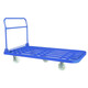 Handun 1.5m extended trolley flatbed trailer pull truck folding push truck small trolley transport truck 150*80 with wear-resistant nylon wheels