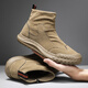 
Changxiang Huili high-top men's shoes in summer waterproof and non-slip construction site work lightweight men's labor protection shoes thick sole wear-resistant Martin boots men 58819 khaki 39