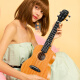 唐农（DONNER）尤克里里单板U1男女初学者儿童小吉他ukulele乌克丽丽品牌桃花芯 原木色23寸【全桃花芯单板】 单板