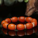 Yage fidelity Russian material chicken oil red old beeswax bucket bead bracelet game allowance original leather amber date bead follow-up bracelet for men and women