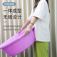 
Larger plastic basin thickened bathtub adult foot basin household extra large washing basin washing sheets children bathtub rose red large size (64cm diameter)