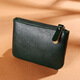 SHU GUO ER Unisex Coin Purse Women's 2023 New Zipper Coin Bag Solid Color PU Card Bag Black