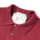 Mengtejiao [XJ] Mengtejiao 23 summer new light luxury series French men's summer refreshing short-sleeved bright silk polo shirt 9195 burgundy L 5 size larger size