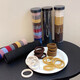Morning color rubber band headband 80 pieces Seamless hair rope hair tie high elastic rubber band hair holster
