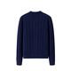 Navigare Italian dinghy full wool long-sleeved knitted cardigan warm sweater 2334094508 navy blue M