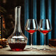Velos high-end crystal red wine cup for home use all-in-one Burgundy goblet decanter set wine set for friends as a gift Burgundy wine glass eight-piece set 550ml