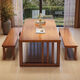Zhangdian 2024 Nouveau bureau et table de salle à manger intégrée avec le nouveau salon de style chinois grande table en bois massif en bois massif multi-personnes table