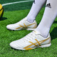 
FEELACES football shoes broken nails TF men and women adult children's shoes for youth anti-slip training artificial grass middle school entrance examination leather rubber sole shoes 2022 Platinum broken nails 41 [socks + protective plate + shoe bag]