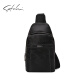 Satchi Sachi Bolso de pecho Bolso de hombros de moda para hombres adolescentes Crossbody Bag Ax12189-9h Black-Ax12189-9h