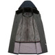 
Caniti mid-length men's sapphire mink liner with hat parka winter warm coat business casual fur dark blue L