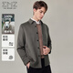 EMZ Ordos 100% sheep wool autumn and winter jacket classic lapel short wool jacket for men
