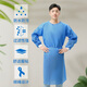 品之德 50件隔离衣一次性防护服隔液防尘反穿衣实验室工作服加厚款45g【50件】