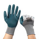 Jishou A698 Guantes de protección de mano de obra de caucho Cinta bañada Trabajo de goma en el sitio de construcción Resistente e impermeable [12 pares] Modelo de flagencial A788 resistente al desgaste