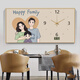 Sensational painting Large size perpetual calendar electric meter box decorative painting with clock and clock A family in love distribution box switch blocking hanging painting JD12806 upgraded perpetual calendar + clock 120*60cm (blocking 110*50) flip cover/support rod gold frame