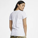Nike Nike Women's Big Hook Logo t-shirt rond respirant T-shirt à manches courtes Sports Top BV6169 Blanc 100 S