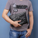 Losbury Herrenhandtasche Neue Mode echte Lederumschlagstasche für Männer Business Casual Clutch Bag für Männer weich