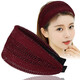 Qimei Lian Covers White Hair Hairband Headband Cap Covers White Hair Headgear Magic Headband Women's Simple Cover Broken Hair Wide-brimmed Scarf Black