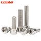 Creaby304 stainless steel hexagon socket screws cup head bolts cylindrical head screws unrubbed hexagon socket screws M8x30 (5 pcs)