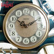 Lisheng Lisheng Lisheng Yifan glatte Uhr Home Wohnzimmer Einfache Uhr Chinesische kreative Ornament Uhr Große Tischuhr S983-81 (gebrochener Keramikblau)