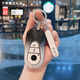 Anwendung für Mercedes-Benzs neue C-Klasse-Schlüsselabdeckung C200L Shell C260L Neues S-Klasse E-Klasse GLC-Beutel CLC CLOU EQSEQE Button Female Mercedes-Benz C [Logo-Logo-Gürtel von Rundkörpern mit Gradientenschwarz und Weiß + Rundköpfe]