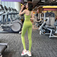 LULULOMDDW Pilates training yoga clothing suit women's summer running fitness trousers quick-drying breathable sports bra women's fruit cocoa color pants L