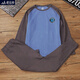 Sweater de algodón de algodón en espesas peludas de algodón de algodón en espesas de champiñón conejos, además de ropa de otoño grande y pantalones de otoño B9925, manga gris oscuro azul + B9926, gris oscuro 140, agregar peso es adecuado para 80 Jin [Jin equivale a 0.5 kg]