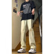 
Huafeng Yino jeans men's autumn slim straight pants American trendy brand retro new style high street light bulb vibe casual pants men Du Dada 686 retro blue 2XL 140-155 Jin [Jin equals 0.5 kg]