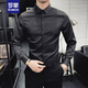 Romon Spring and Automne Shirt Long Mancheve Men's Menceris Merceris Free Free White Shirt haut de gamme Business Business Professional Shirt Inch Marié White M