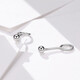 Jamie PT950 platinum earrings, small bean beads, pt950 platinum earrings for ear care, simple women's model - a pair of about 1 gram