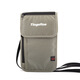 Leopard passport bag storage anti-theft card swipe bag passport wallet integrated travel documents waterproof passport clip RFID [Gray] anti-theft bag [separation design thin and portable]