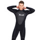 YON SUB one-piece wetsuit 1.5mm men and women winter swimming warm long-sleeved wetsuit snorkeling suit black M