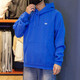 阿迪达斯 （adidas）卫衣男士春秋季三叶草运动服针织连帽休闲上衣套头衫 HK9866蓝色磨毛毛圈  2XL