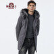 Beast King Park Superando hombres Haining Fur Coat Fox For Collar de piel Menora Rabbit Fur Inner Liner Inner Autumn and Winter Medium Longitud más terciopelo.