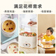 Bear electric stew pot, electric stew pot, stew pot, electric stew pot, soup pot, stew pot, water-proof stew, baby porridge pot, porridge, bird's nest stew pot, small 1-2 people DDZ-C10V1 1L