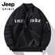 Jeep Spirit Pilot Veste de travail personnalisé vêtements imprimement logo printemps et automne veste de travail d'entreprise personnalisée Uniforme de baseball brodé Men LD677 Broidered J35 Veste bleu foncé M